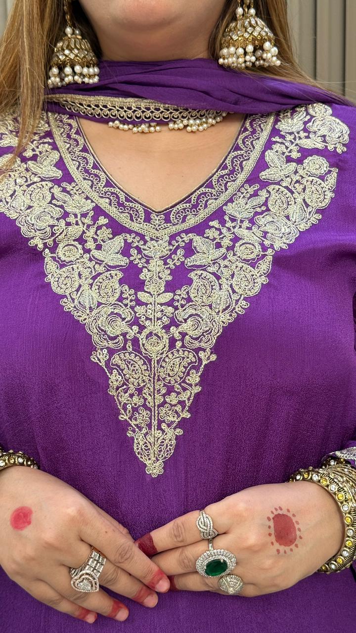 Arvika Suit Set -Magenta, Purple